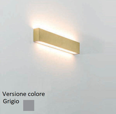 Applique cm.90 1+2 led grigio-WW Athena illuminazione Lampade da parete
